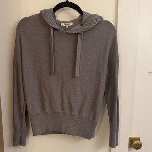 Madewell Light Gray Hooded Sweater